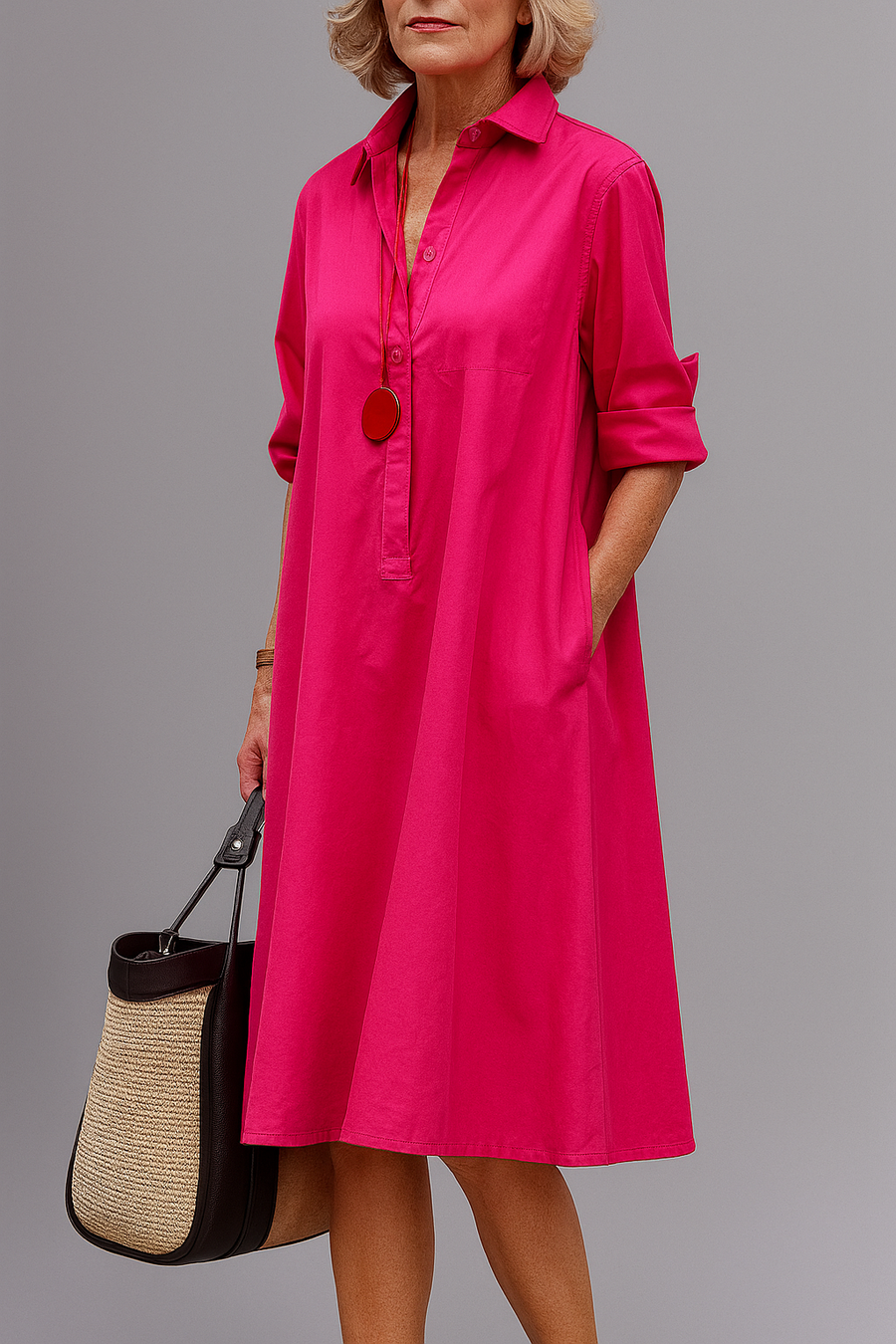 Fontaine™ | Wilma – Robe midi sophistiquée