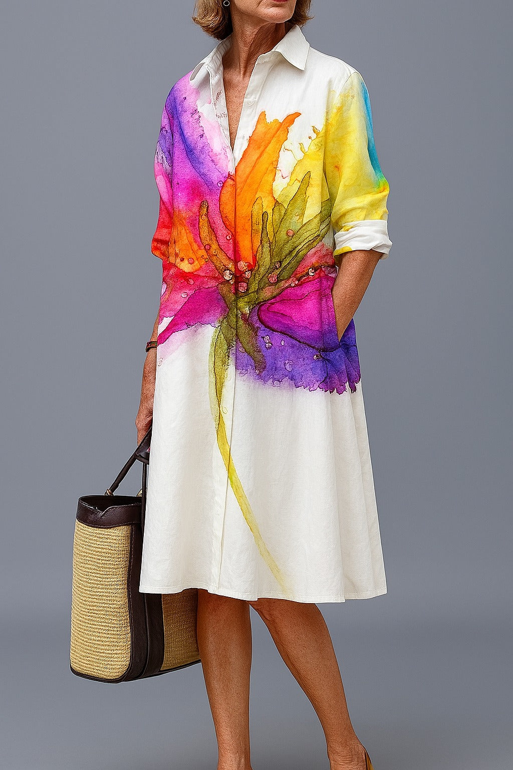 The Bridget Elegant Midi Dress