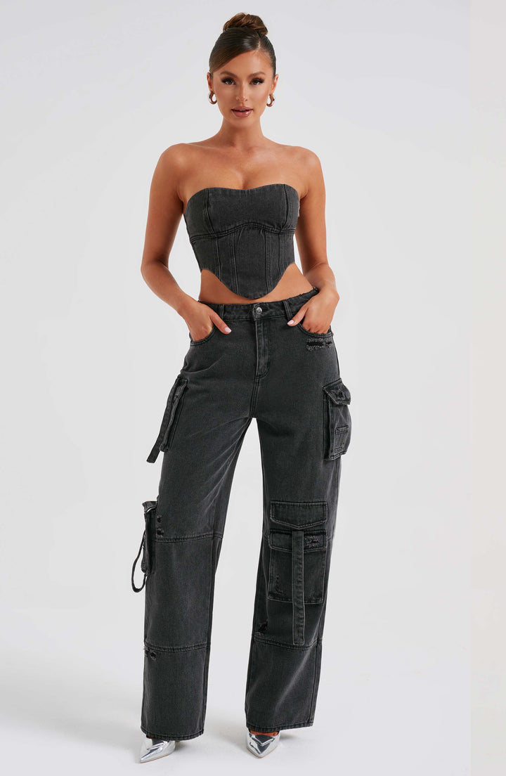 Fontaine™ | Brooklyn – Pantalon cargo en denim premium