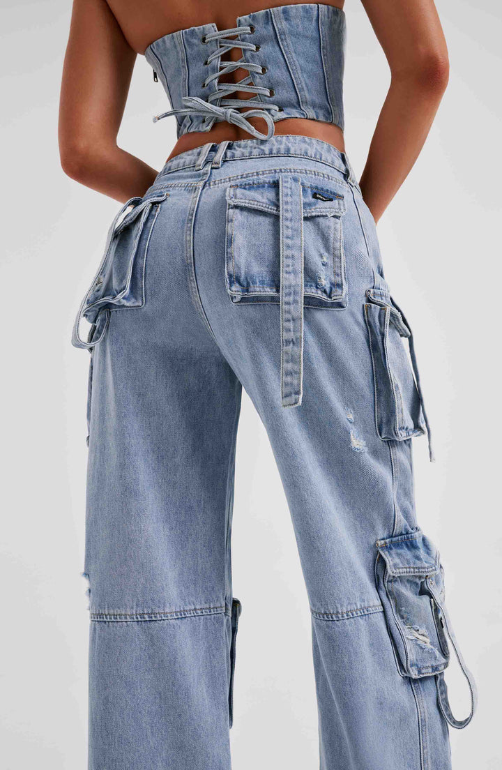 Fontaine™ | Brooklyn – Pantalon cargo en denim premium