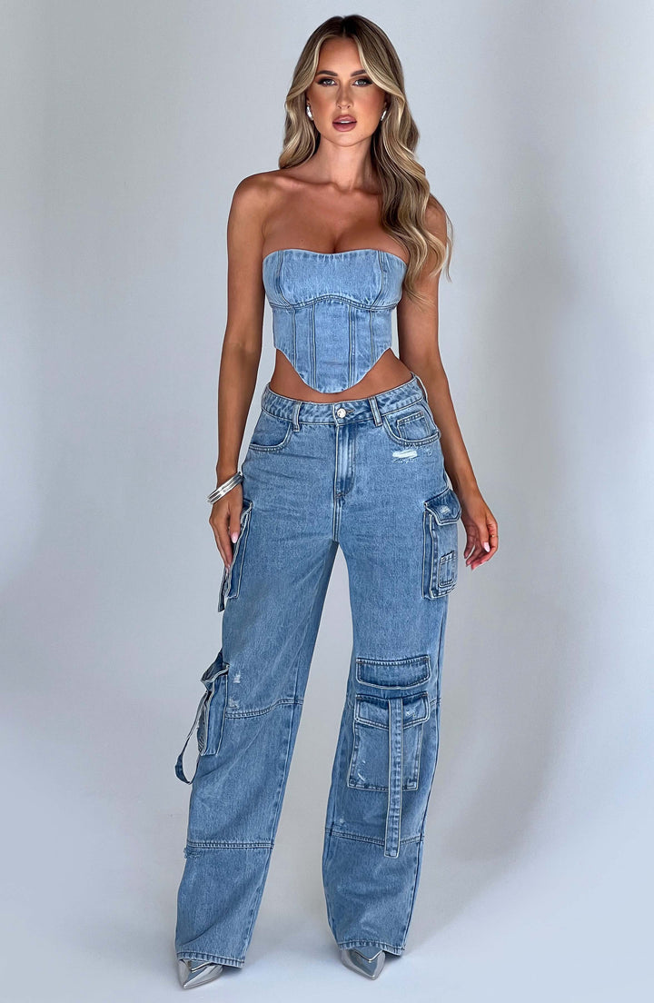 Fontaine™ | Brooklyn – Pantalon cargo en denim premium