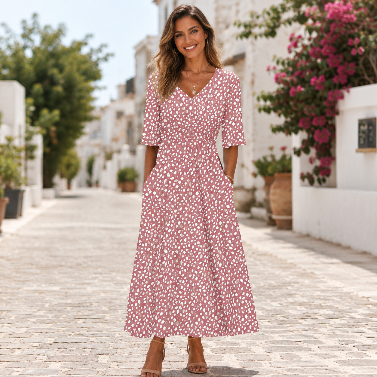 Francesca | Elegant Midi Dress‎