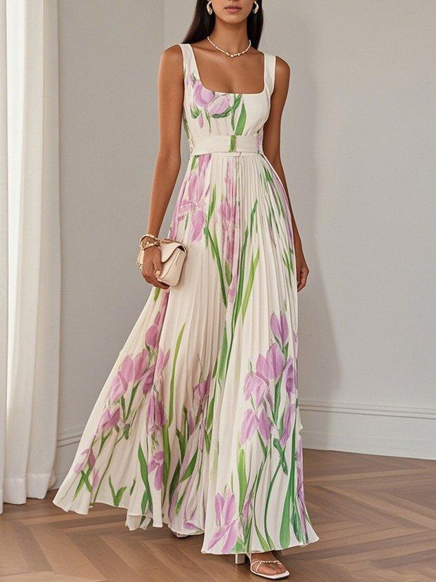 Bonnie™ | Elegant Pleated Maxi Dress