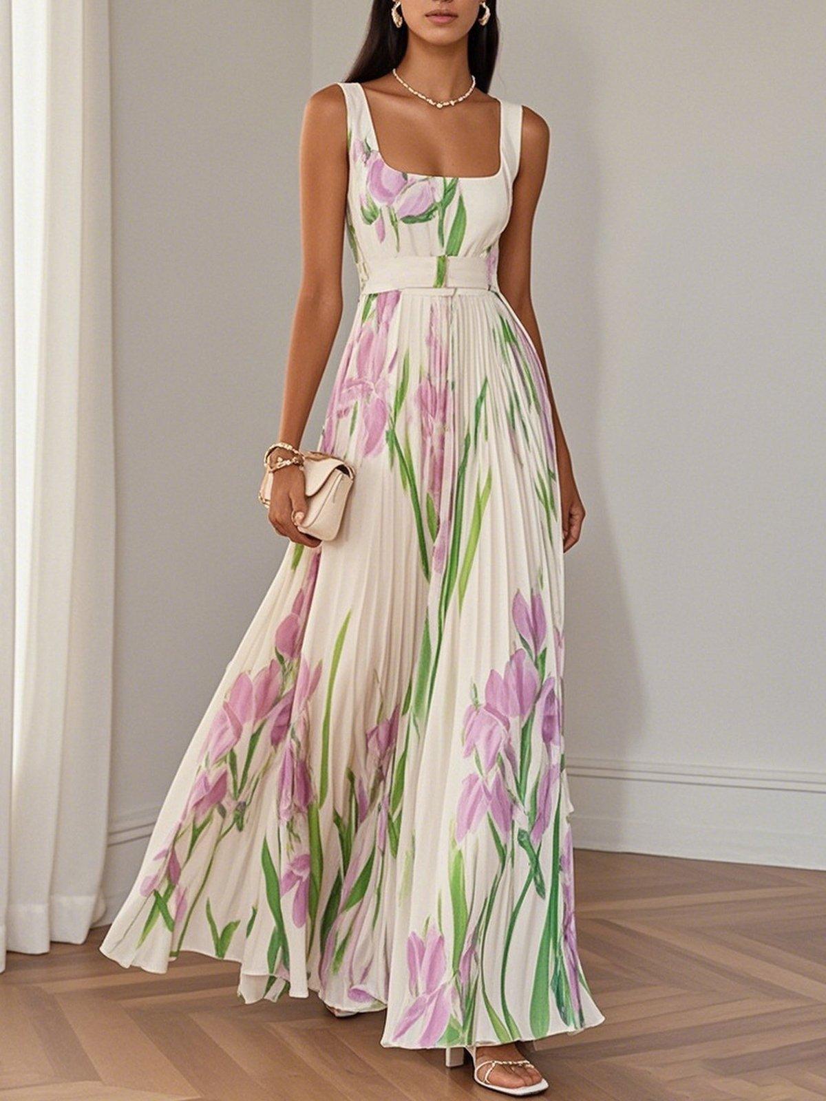 Bonnie™ | Elegant Pleated Maxi Dress