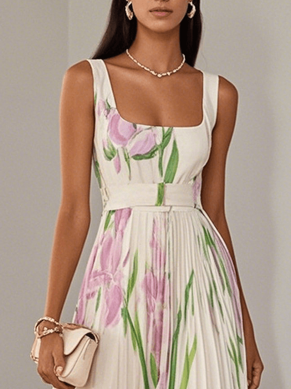Bonnie™ | Elegant Pleated Maxi Dress