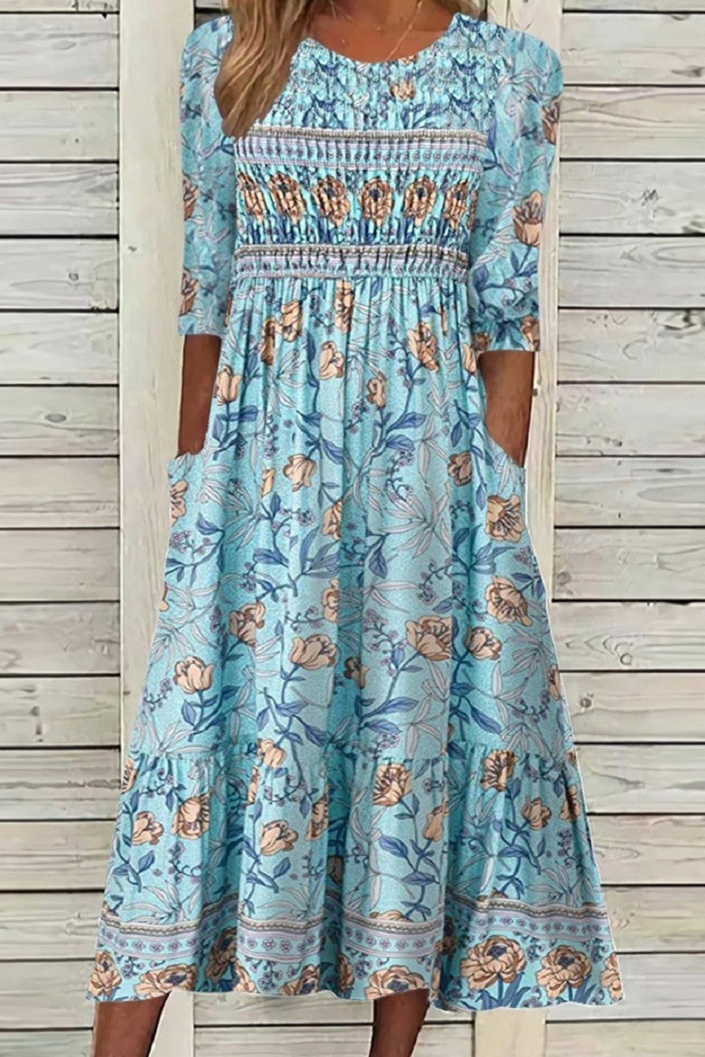 Fontaine™ | Aphra – Robe fluide à imprimé pétales