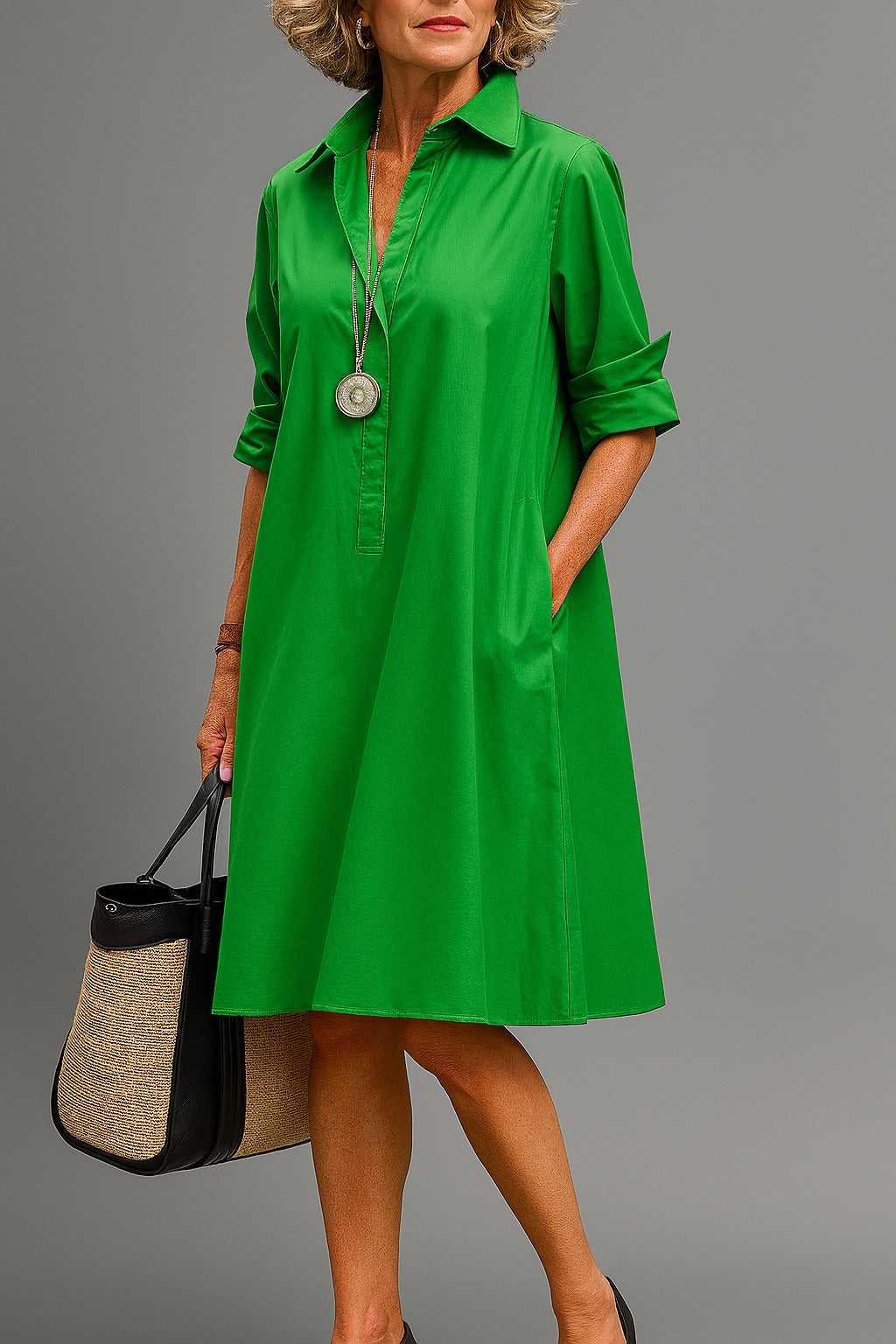 The Clara Elegant Midi Dress