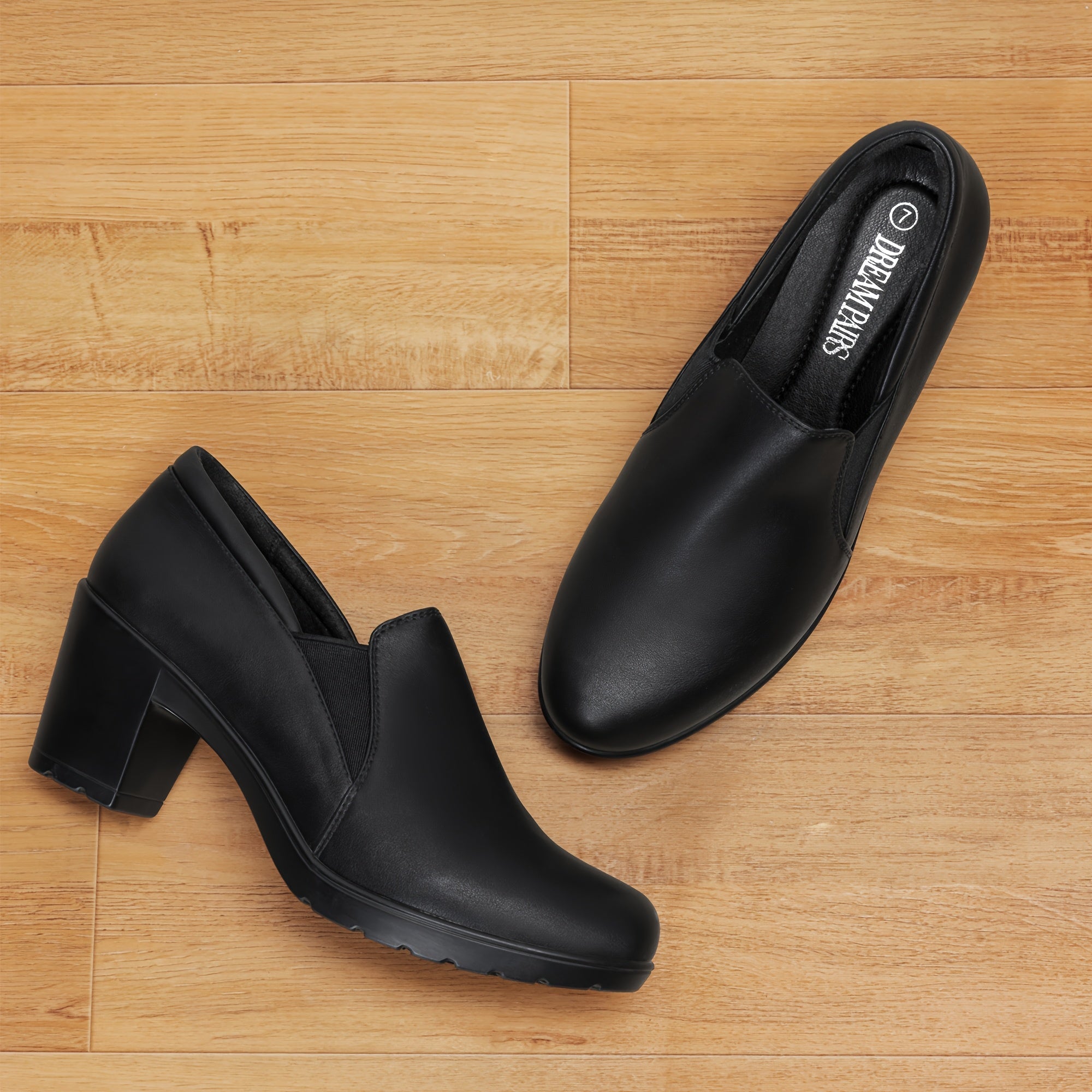 FONTAINE | Mocassins à Talon Bloc Confort Margot