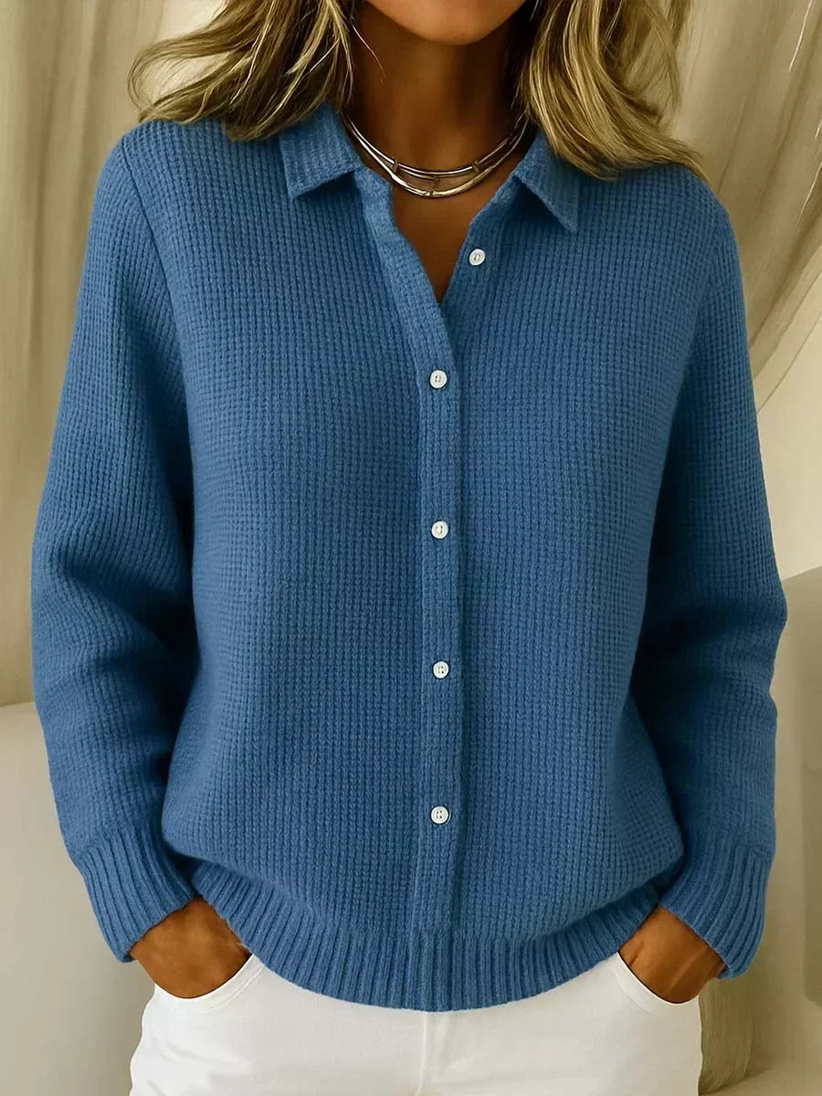 Camille | Cardigan en Maille Texturée Boutonné
