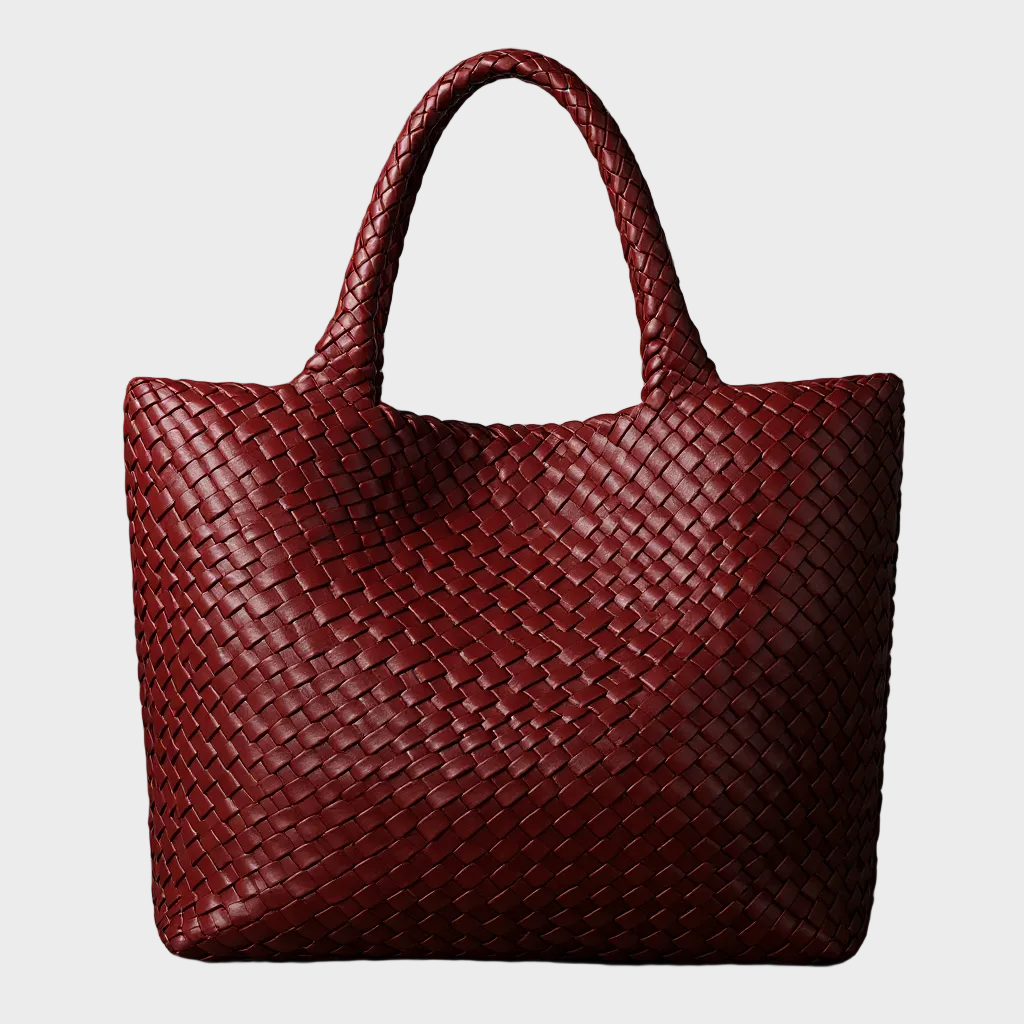 Fontaine™ | Lana – Cabas en cuir tressé à la main