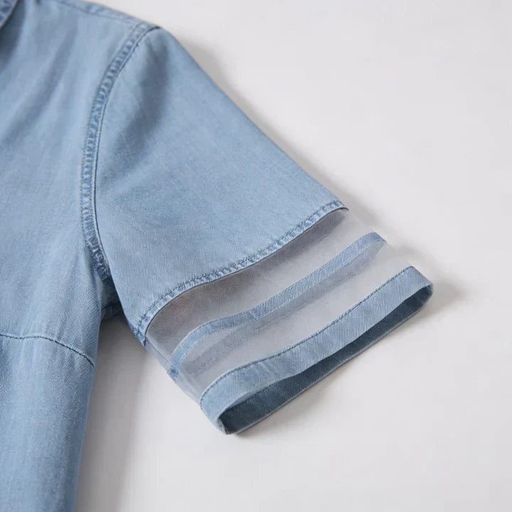 Brittany | Robe en jean qui met la silhouette en valeur