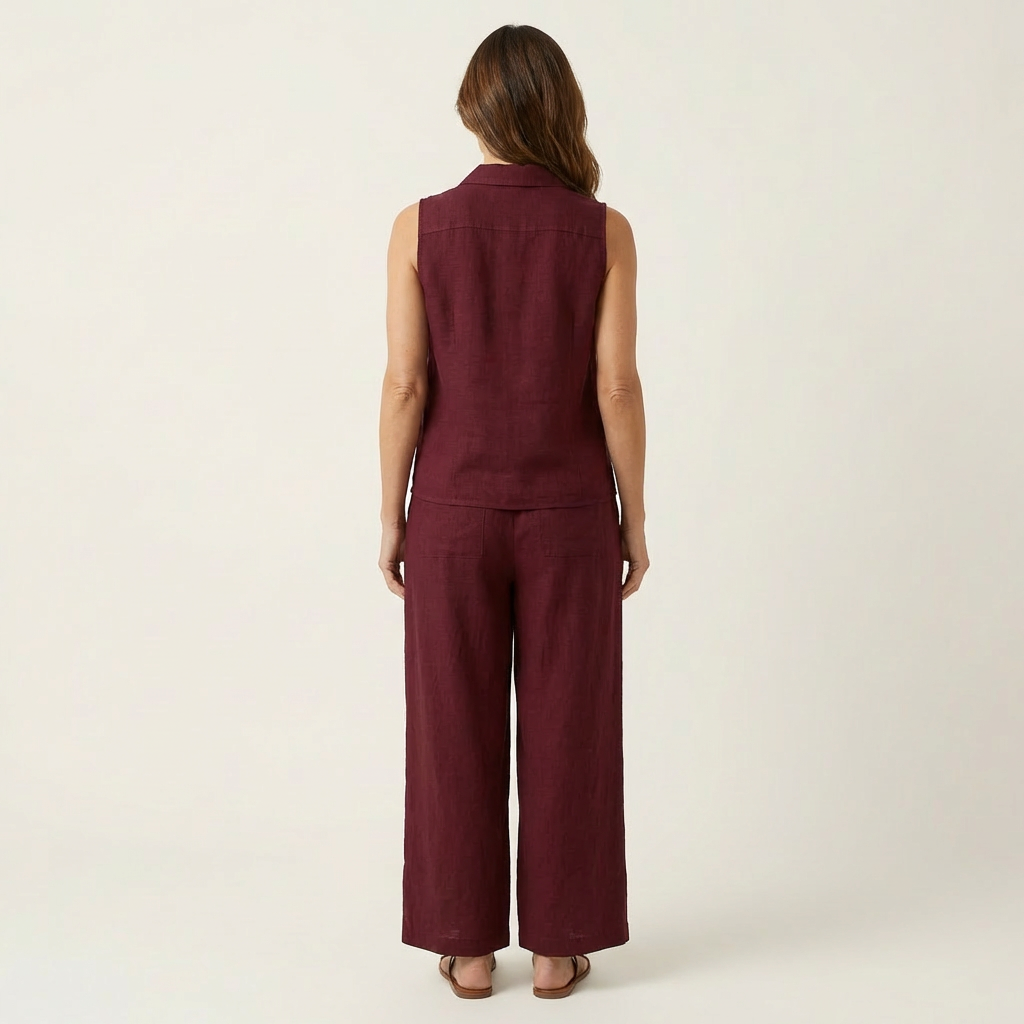 Twila | Wrap-Top & Wide-Leg Set