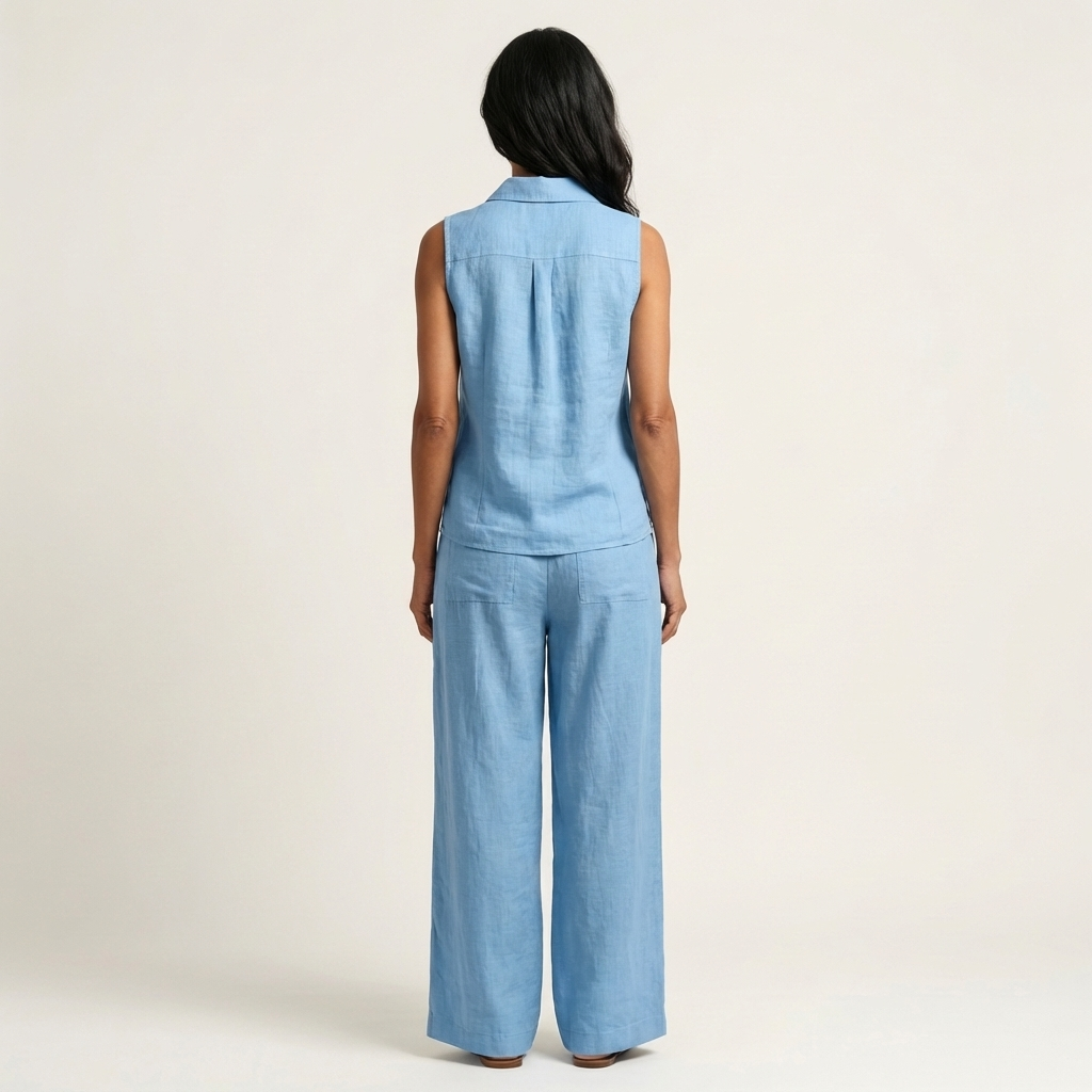 Twila | Wrap-Top & Wide-Leg Set