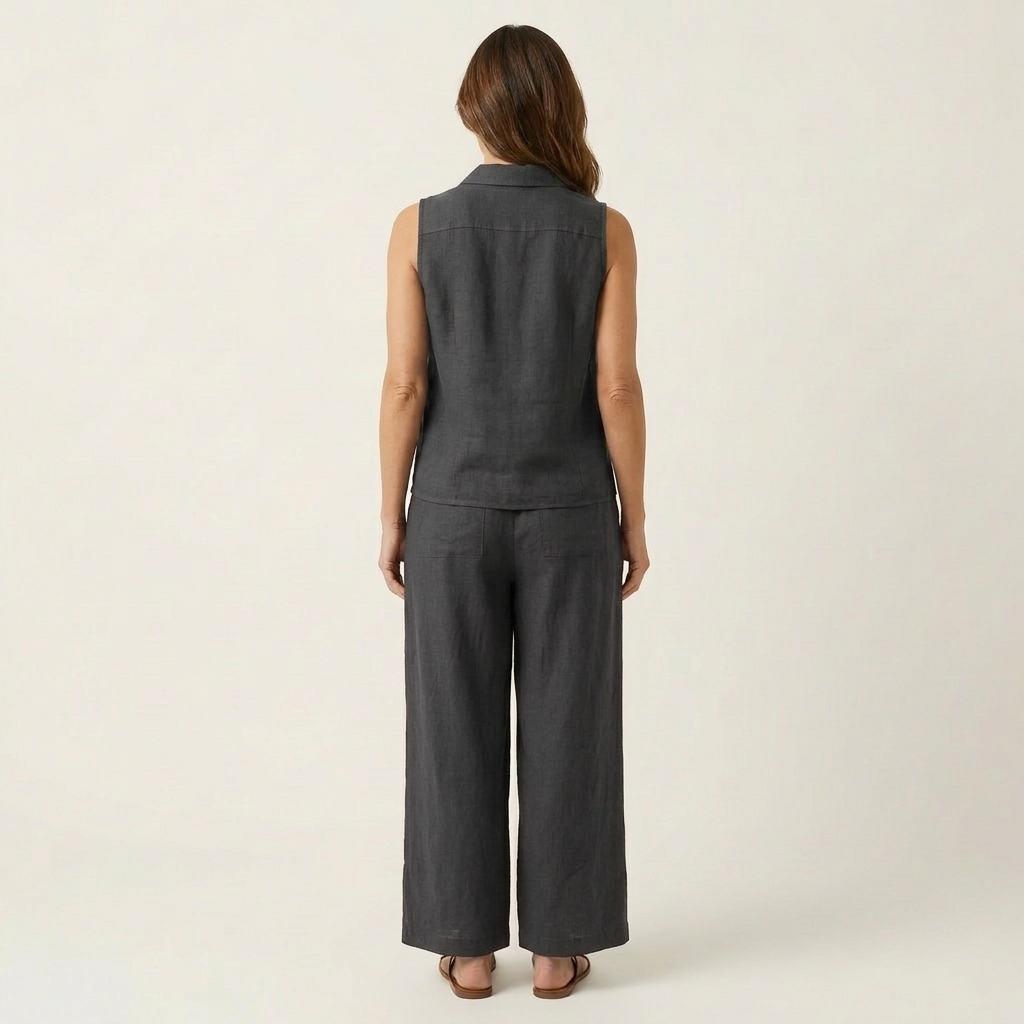 Twila | Wrap-Top & Wide-Leg Set