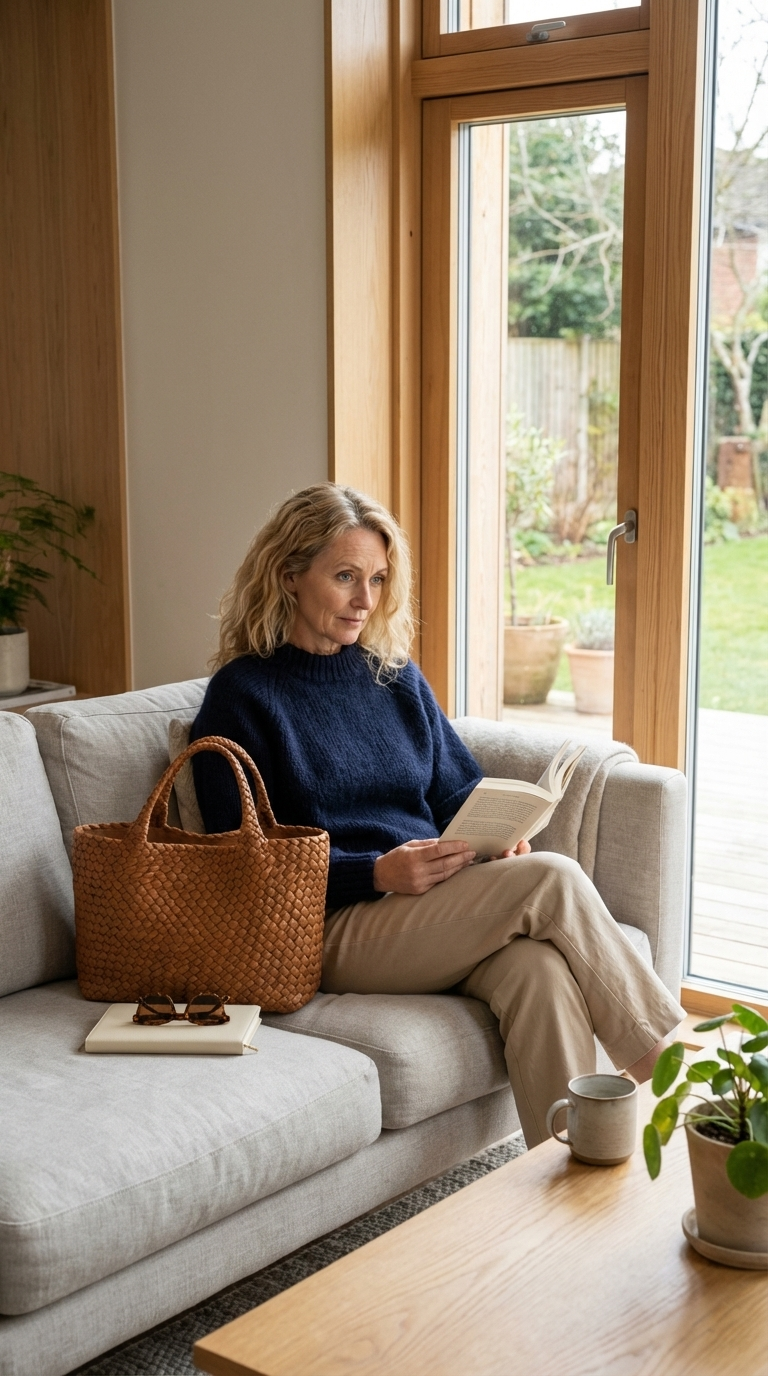 Fontaine™ | Lana – Cabas en cuir tressé à la main