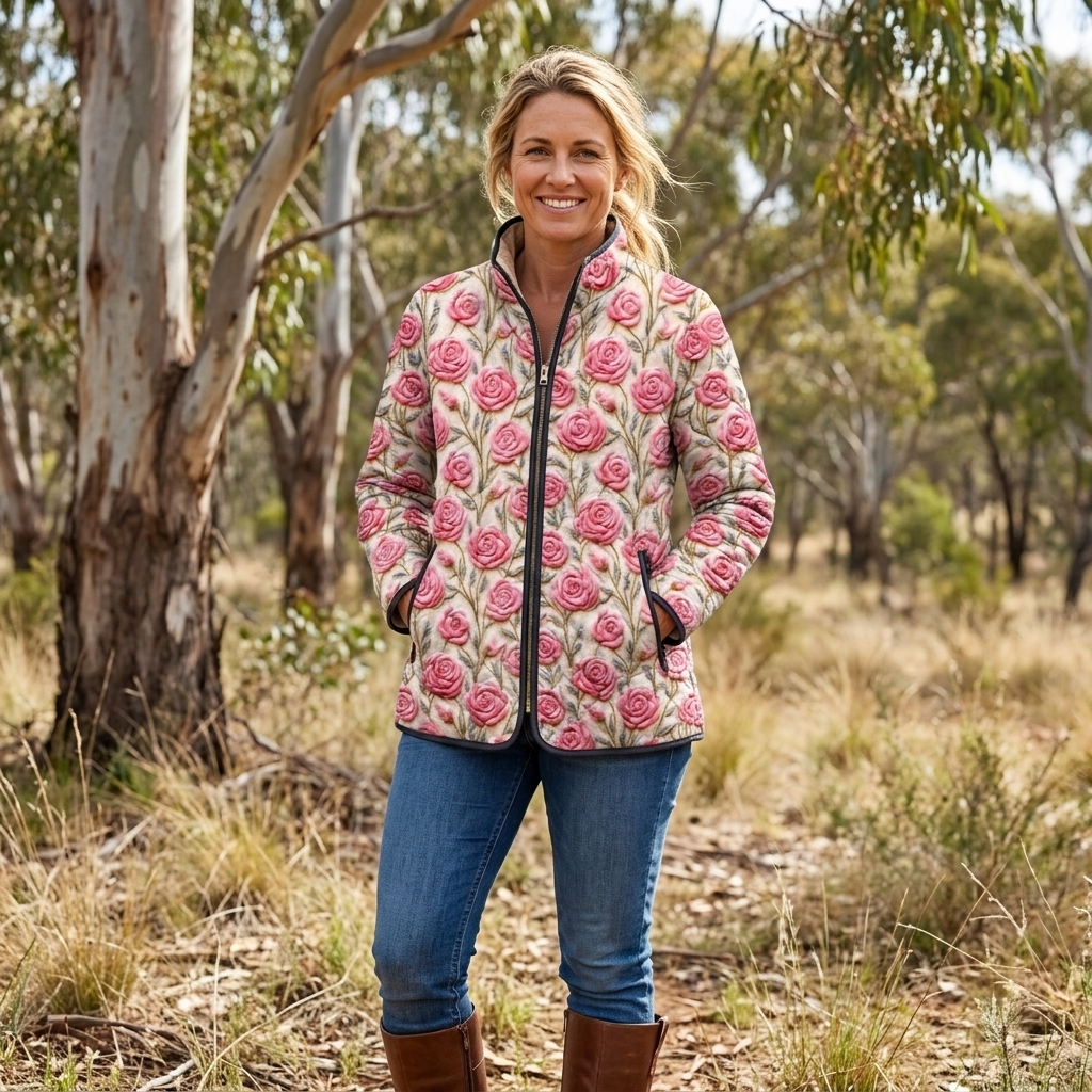 Willow™ | Artistic Quilted Button Jacket