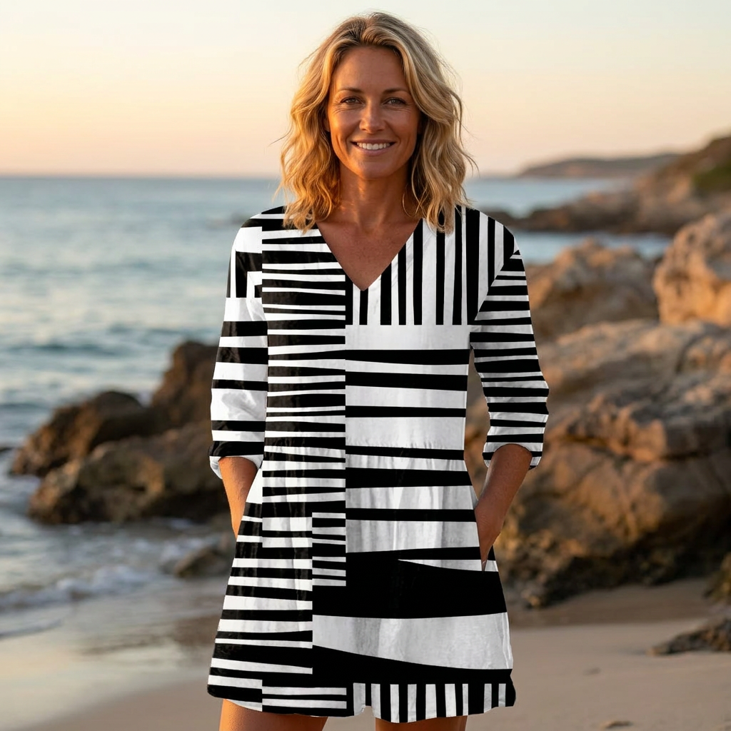 Sophie | Long Blouse with V-Neck