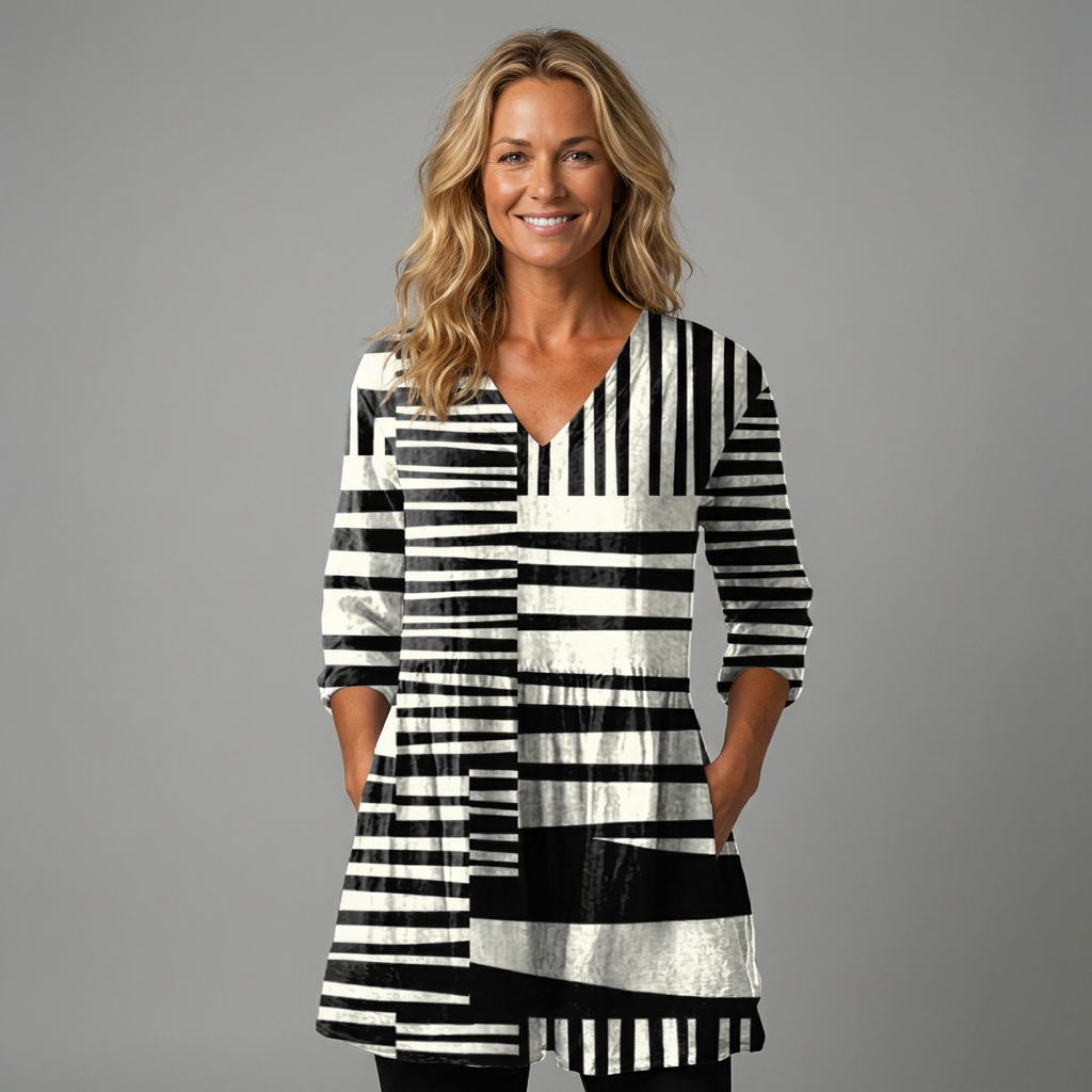 Sophie | Long Blouse with V-Neck
