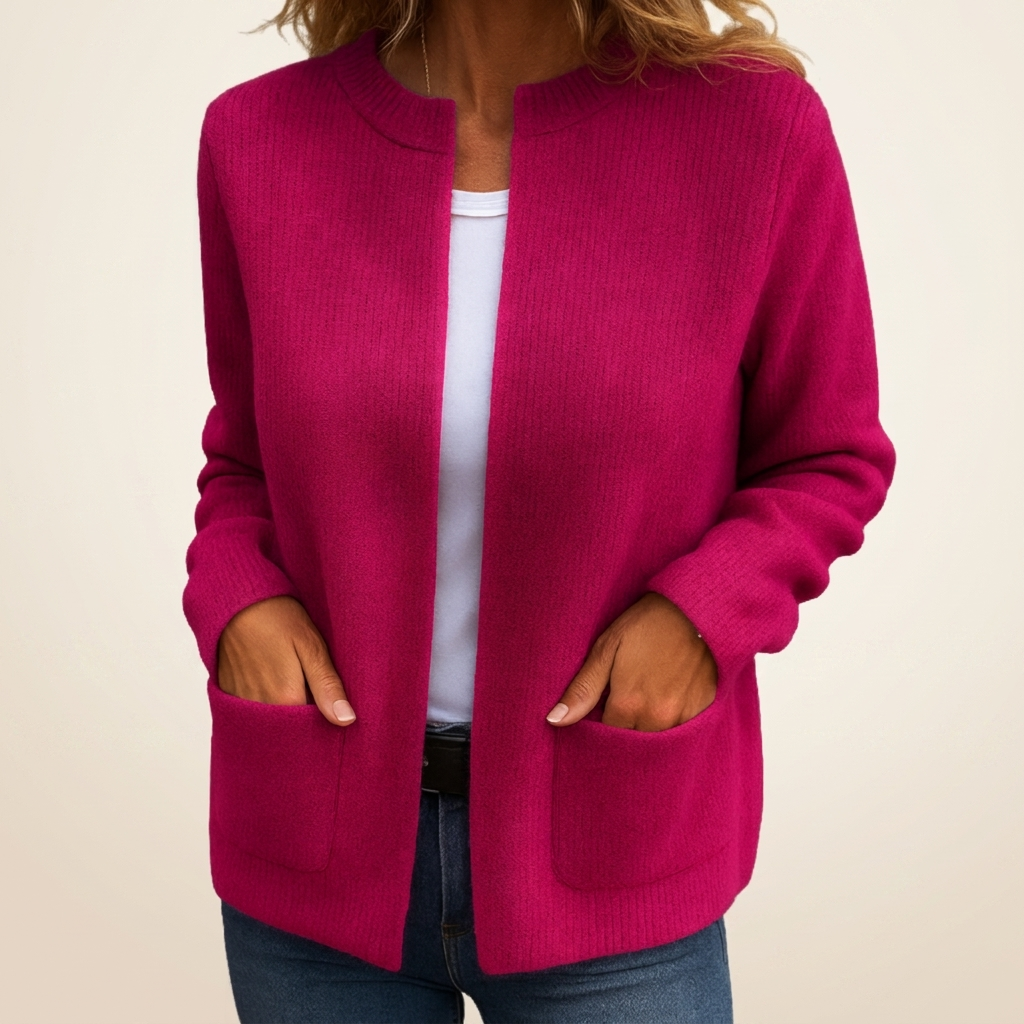 FONTAINE | GILET EN TRICOT À FERMETURE ÉCLAIR POUR FEMMES