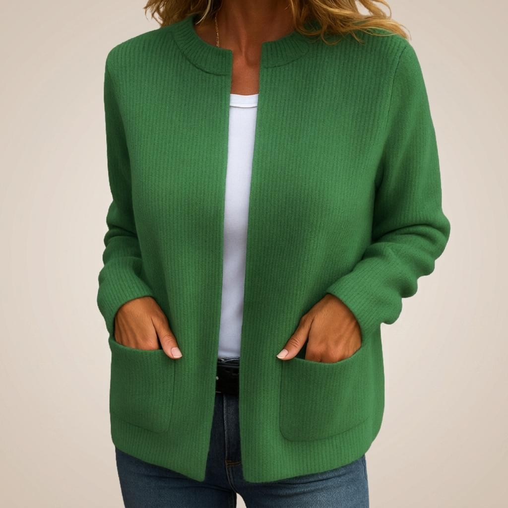 FONTAINE | GILET EN TRICOT À FERMETURE ÉCLAIR POUR FEMMES