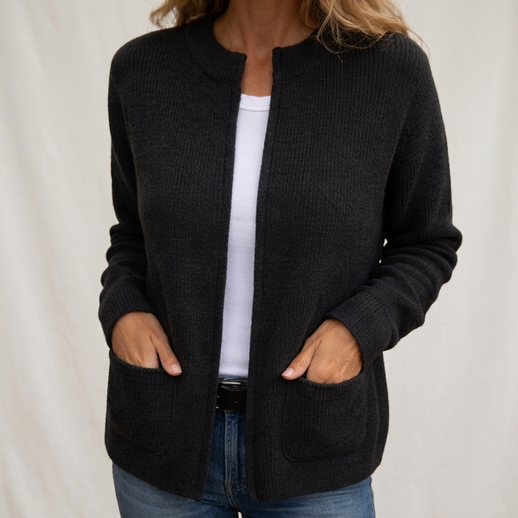 FONTAINE | Gilet Zippé en Maille Douce Juliette