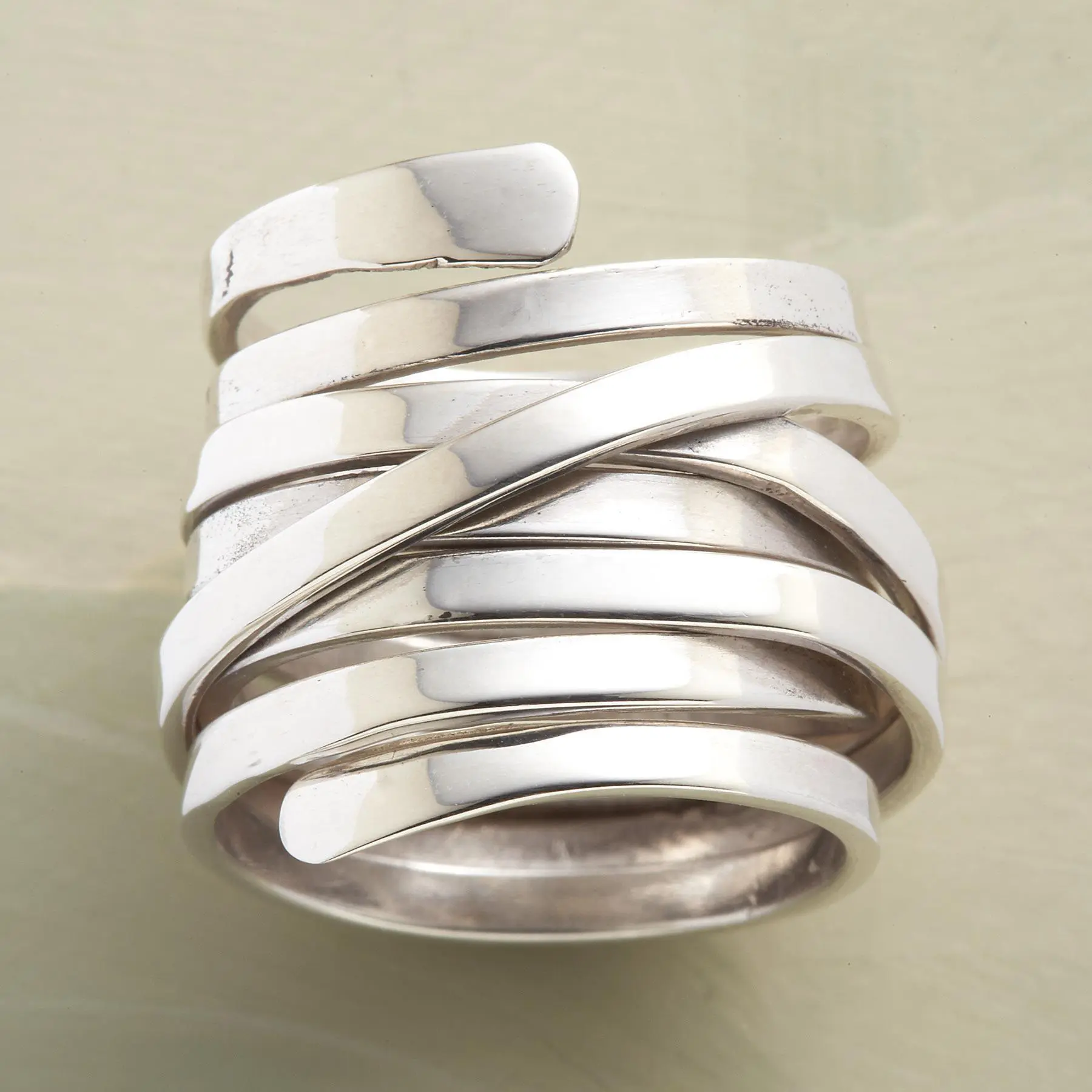 Pia™ Vintage Thick Layer Silver Ring