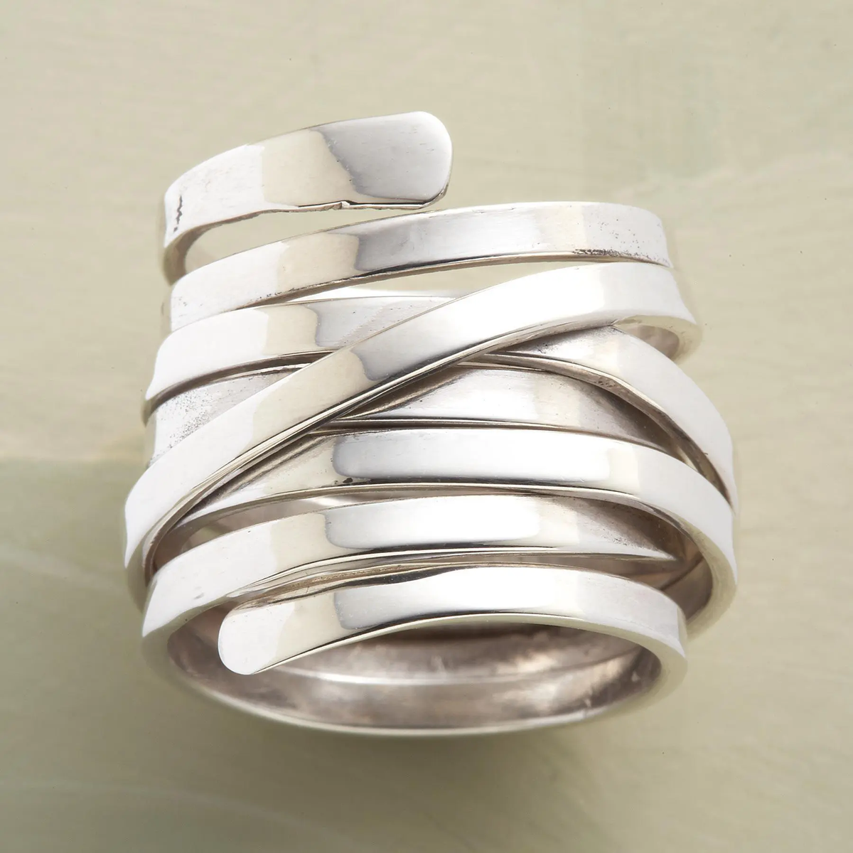 Pia™ Vintage Thick Layer Silver Ring