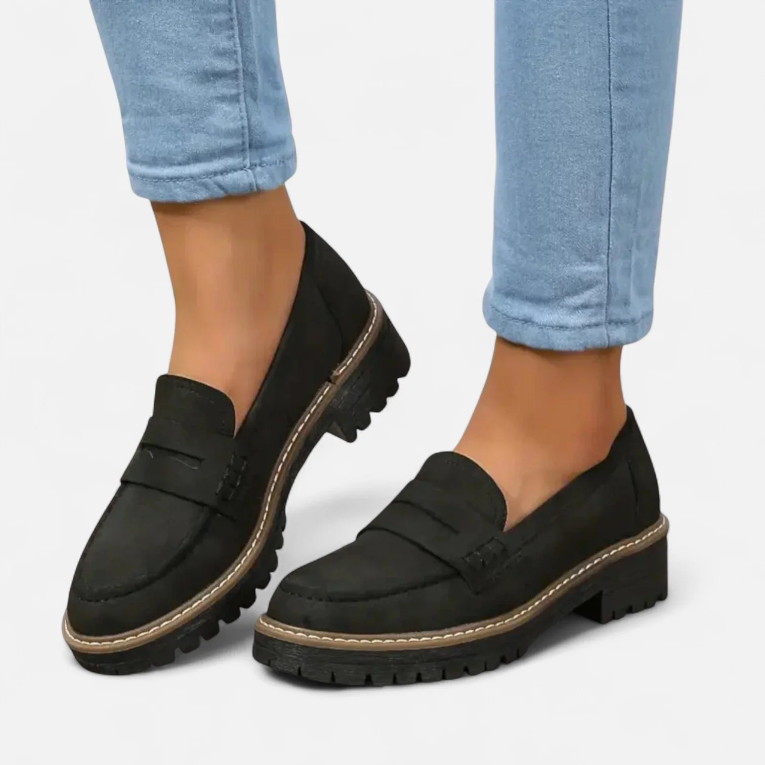 FONTAINE | Mocassins Semelle Crantée Élina