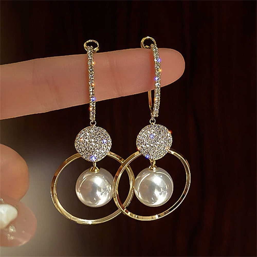 Niana™ Handmade Pearl Dangling Earrings