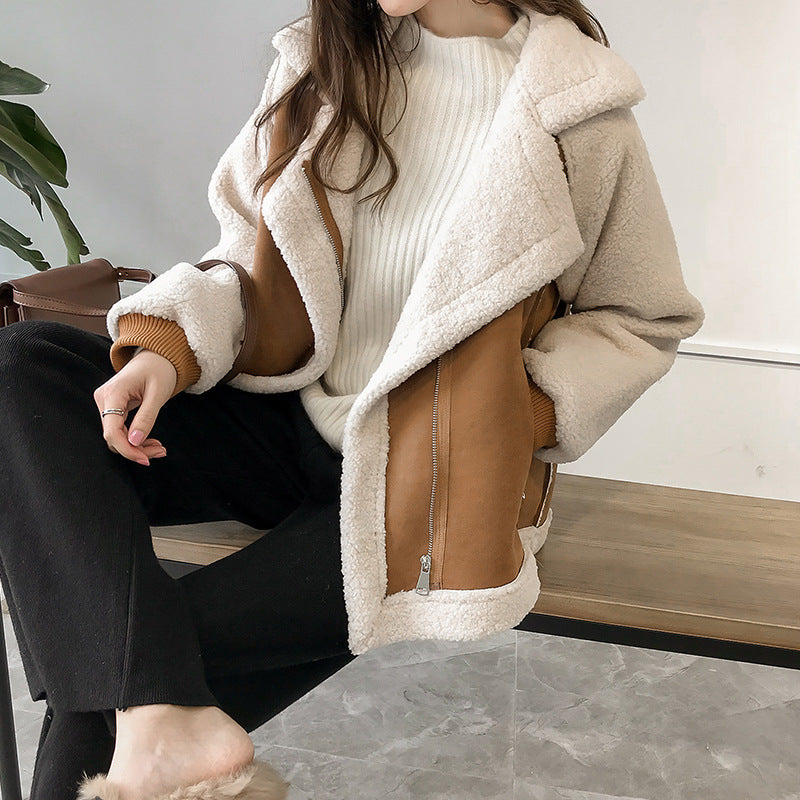 Lana™ - Stylish Faux Shearling Zip-Up Jacket