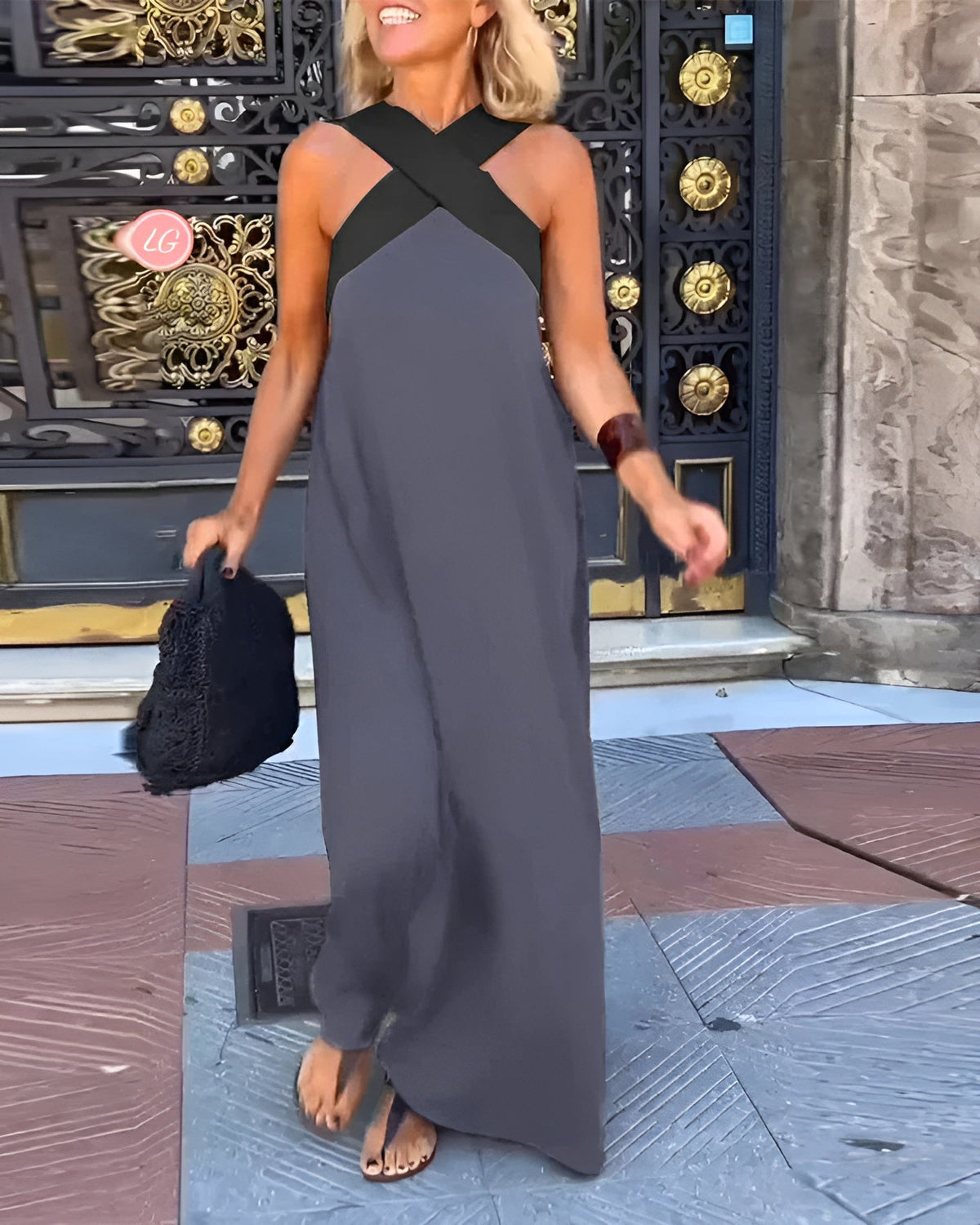 Ruby™ Breathable Crossed Maxi Dress
