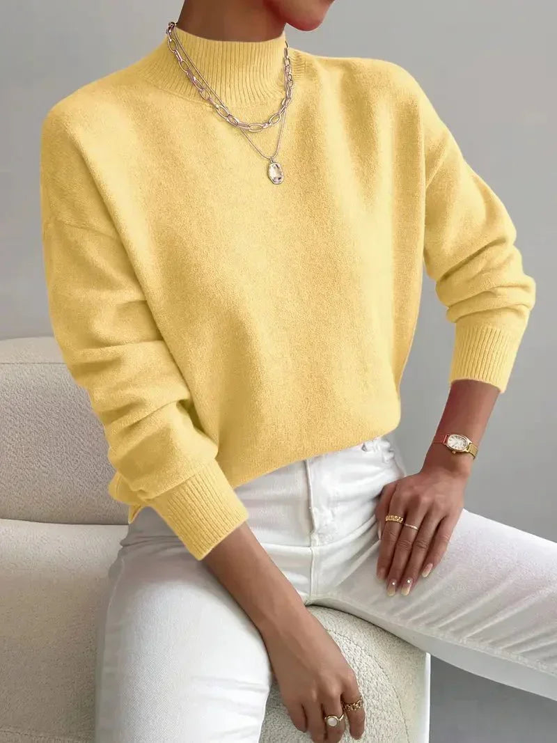 FONTAINE | Pull Col Montant Doux Christine