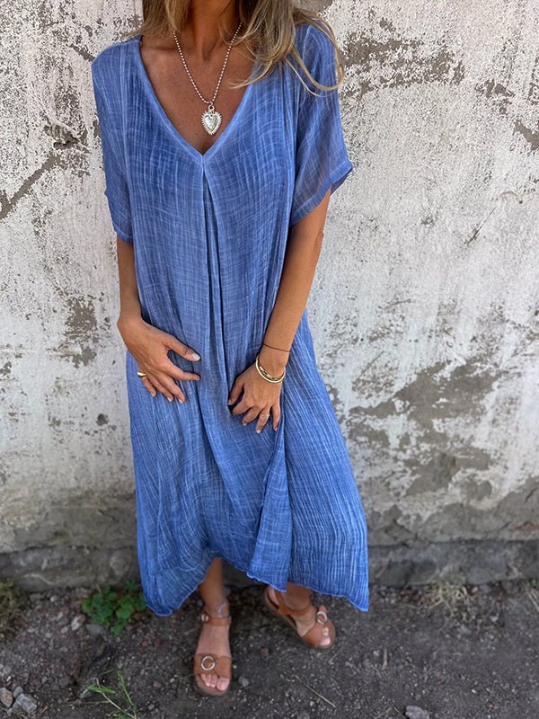 Enola™  Chic V-Neck Dress