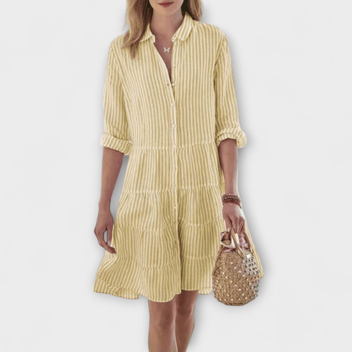 Fontaine™ | Nadie – Robe rayée aérée