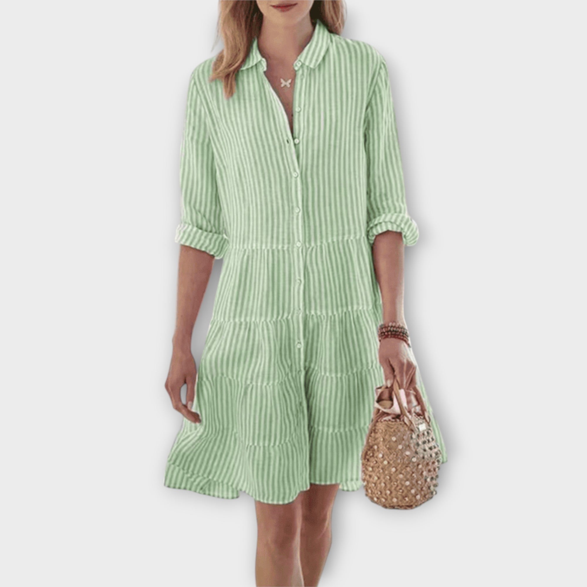 Fontaine™ | Nadie – Robe rayée aérée