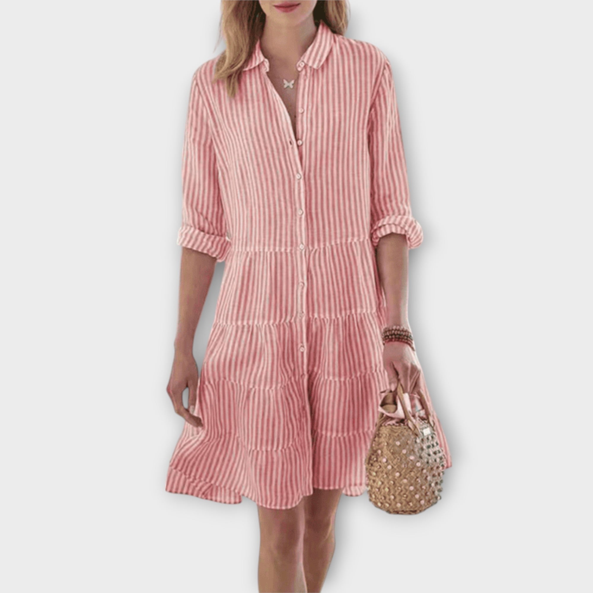 Fontaine™ | Nadie – Robe rayée aérée
