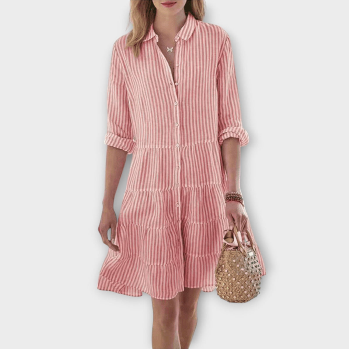 Fontaine™ | Nadie – Robe rayée aérée