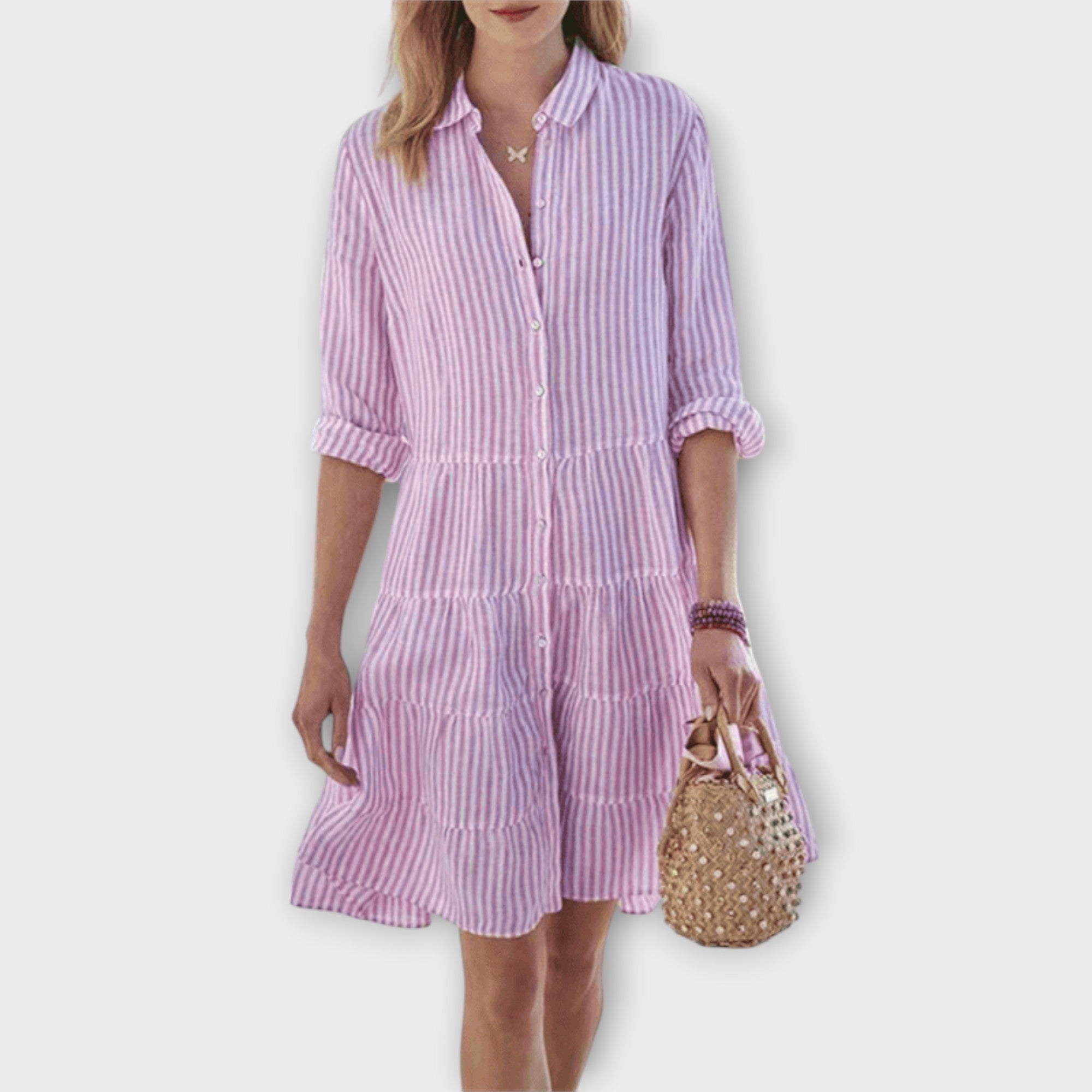 Fontaine™ | Nadie – Robe rayée aérée