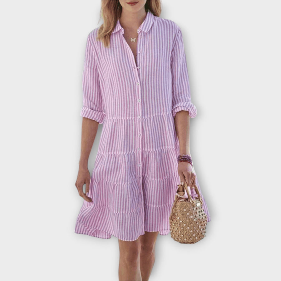 Fontaine™ | Nadie – Robe rayée aérée