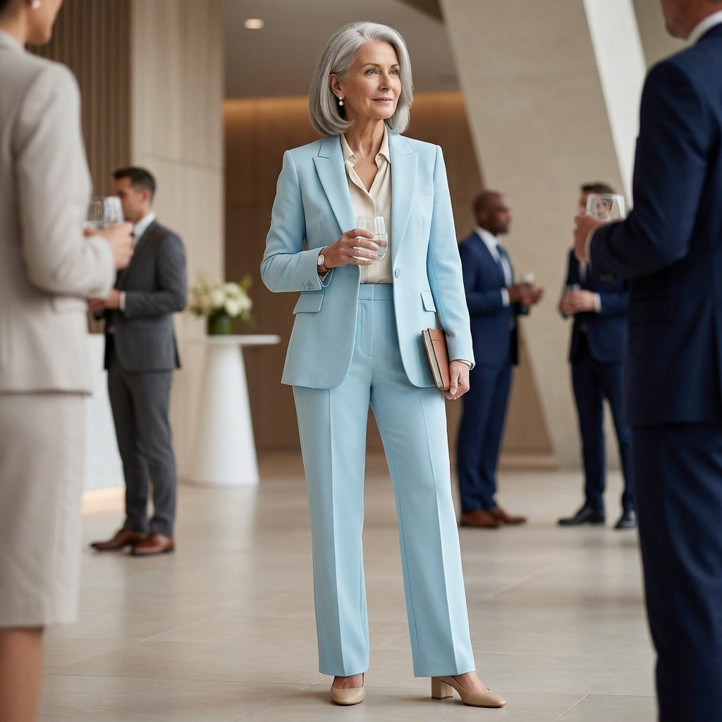 Fontaine™ | Ella – Tailleur formel bleu céleste