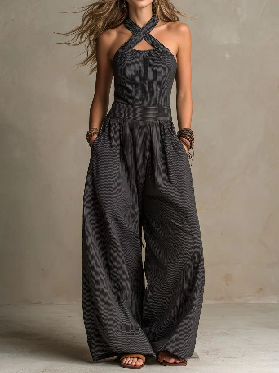 Bianca · Elegant Cross-Front Jumpsuit