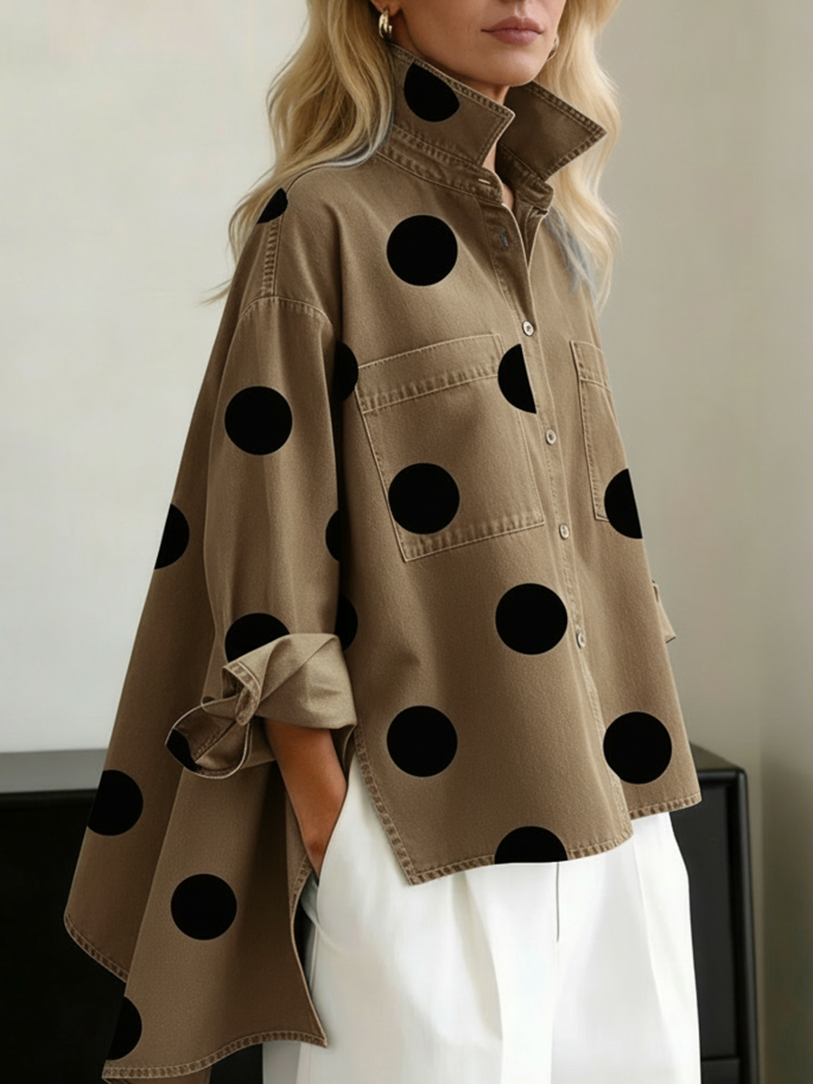 Peggy™ — Chemise oversize à pois