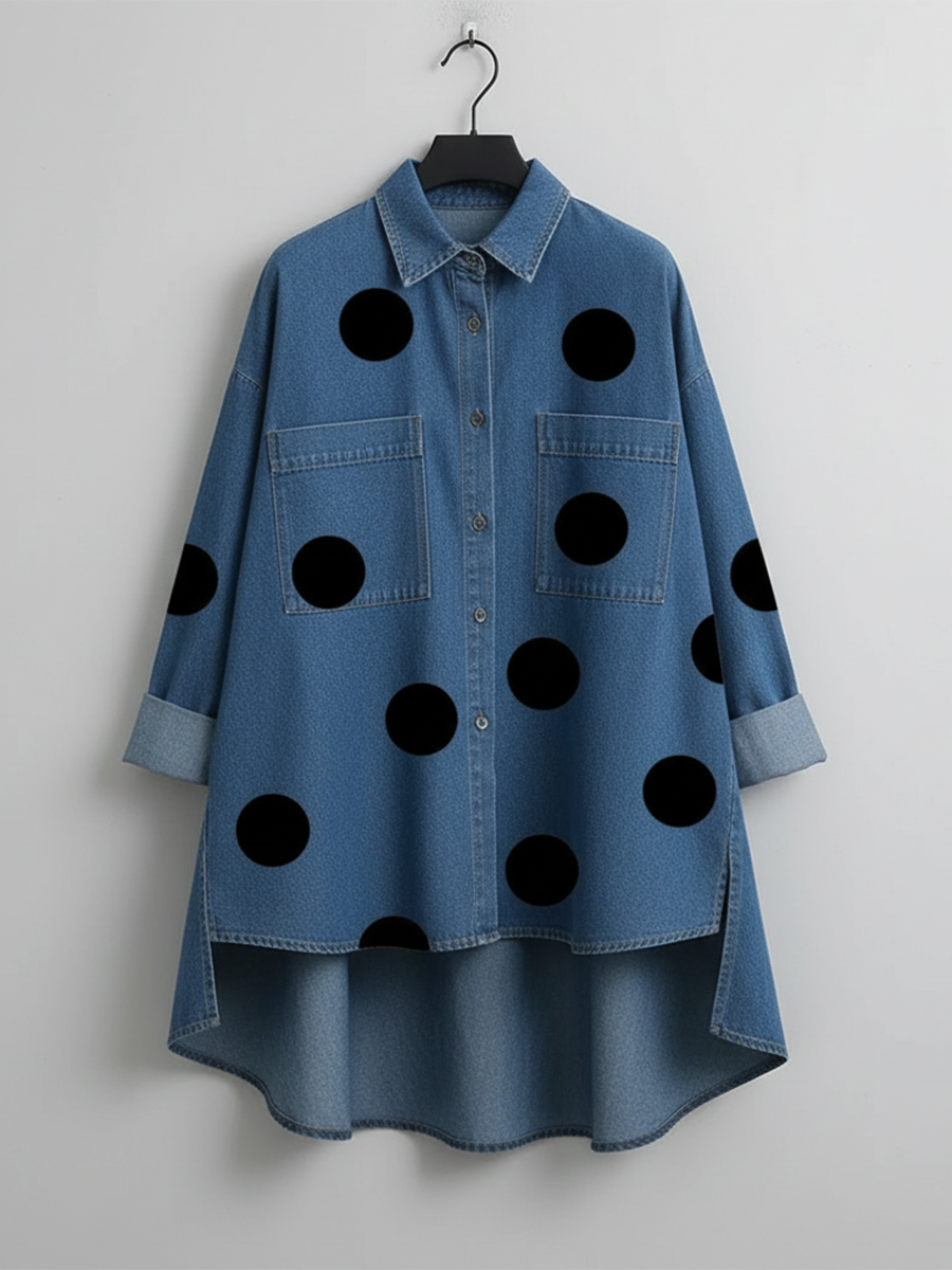 Peggy™ — Chemise oversize à pois
