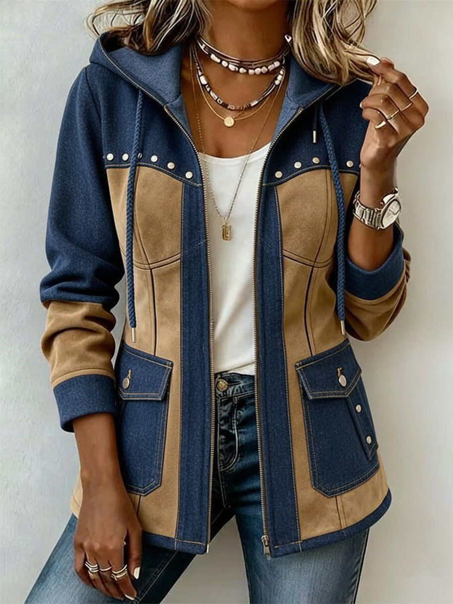 FONTAINE | Veste à Capuche Bi-Matière Véronique