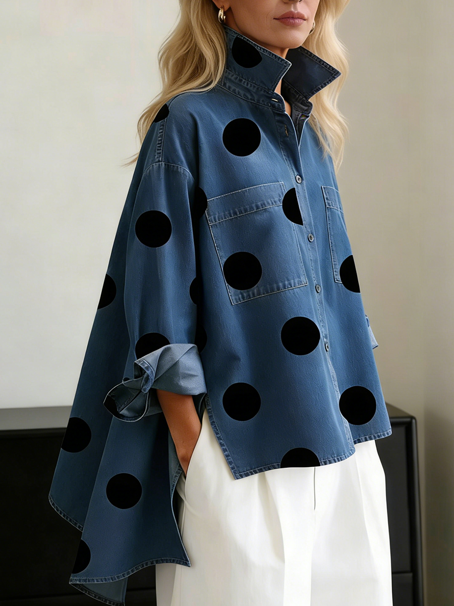 Peggy™ — Chemise oversize à pois