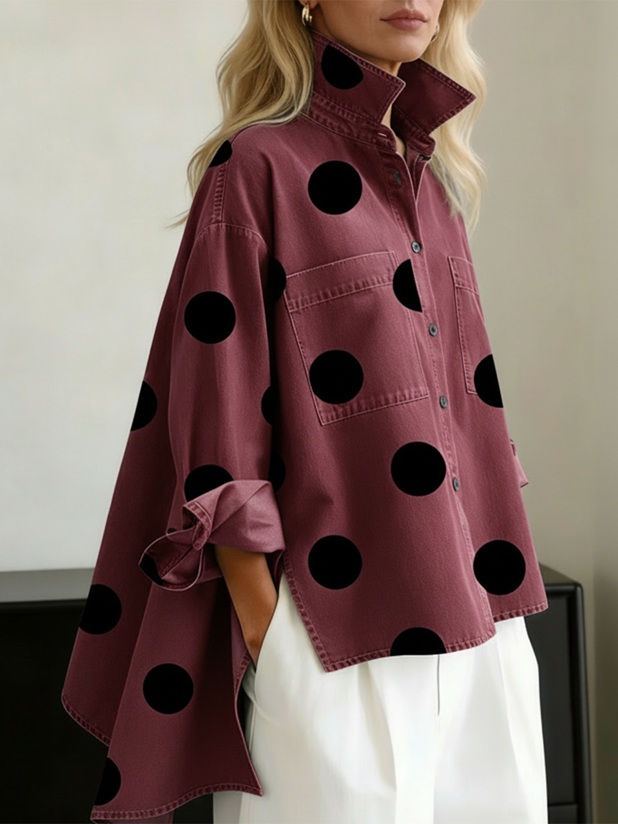 Peggy™ — Chemise oversize à pois