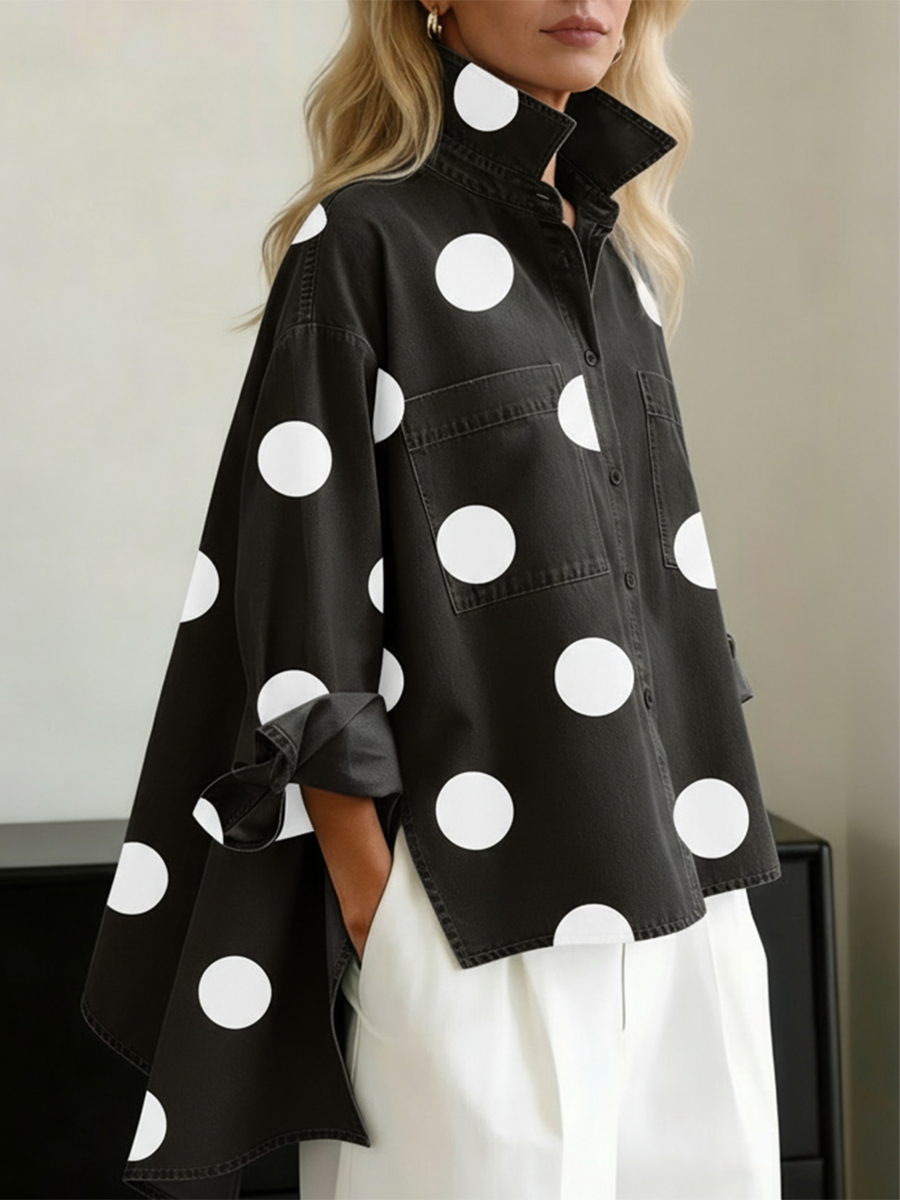 Peggy™ — Chemise oversize à pois