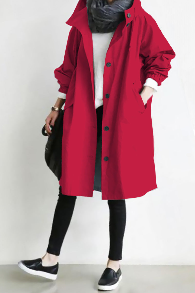 Rachel™ - Water-Resistant Oversized Hooded Windbreaker