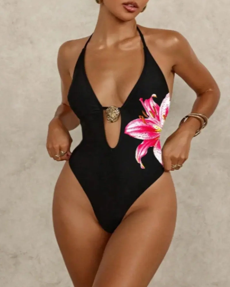 Fontaine™ | Flavie – Maillot de bain une pièce fleuri à dos nu