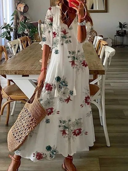 Fontaine™ | Luna – Robe midi bohème et décontractée